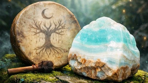 Crystal Drum Trance with Caribbean Calcite