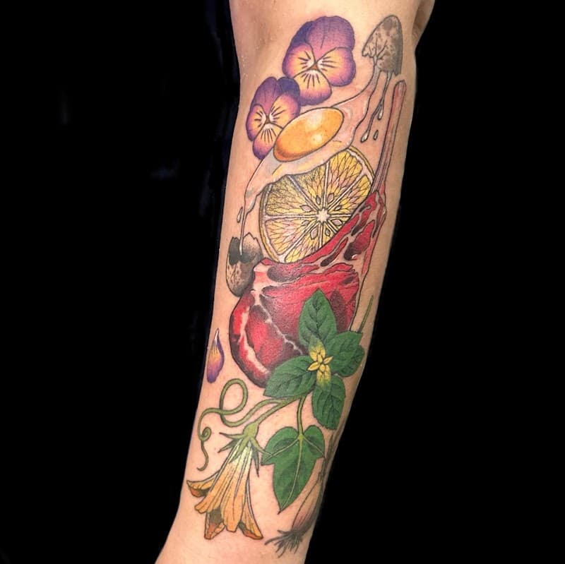 Poison Petals Tattoo