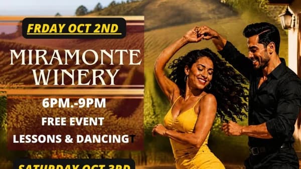 Friday Salsa at Miramonte Winery. Reserve Your Table